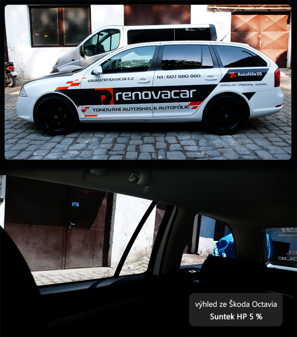 Pohled ze Škody Octavia